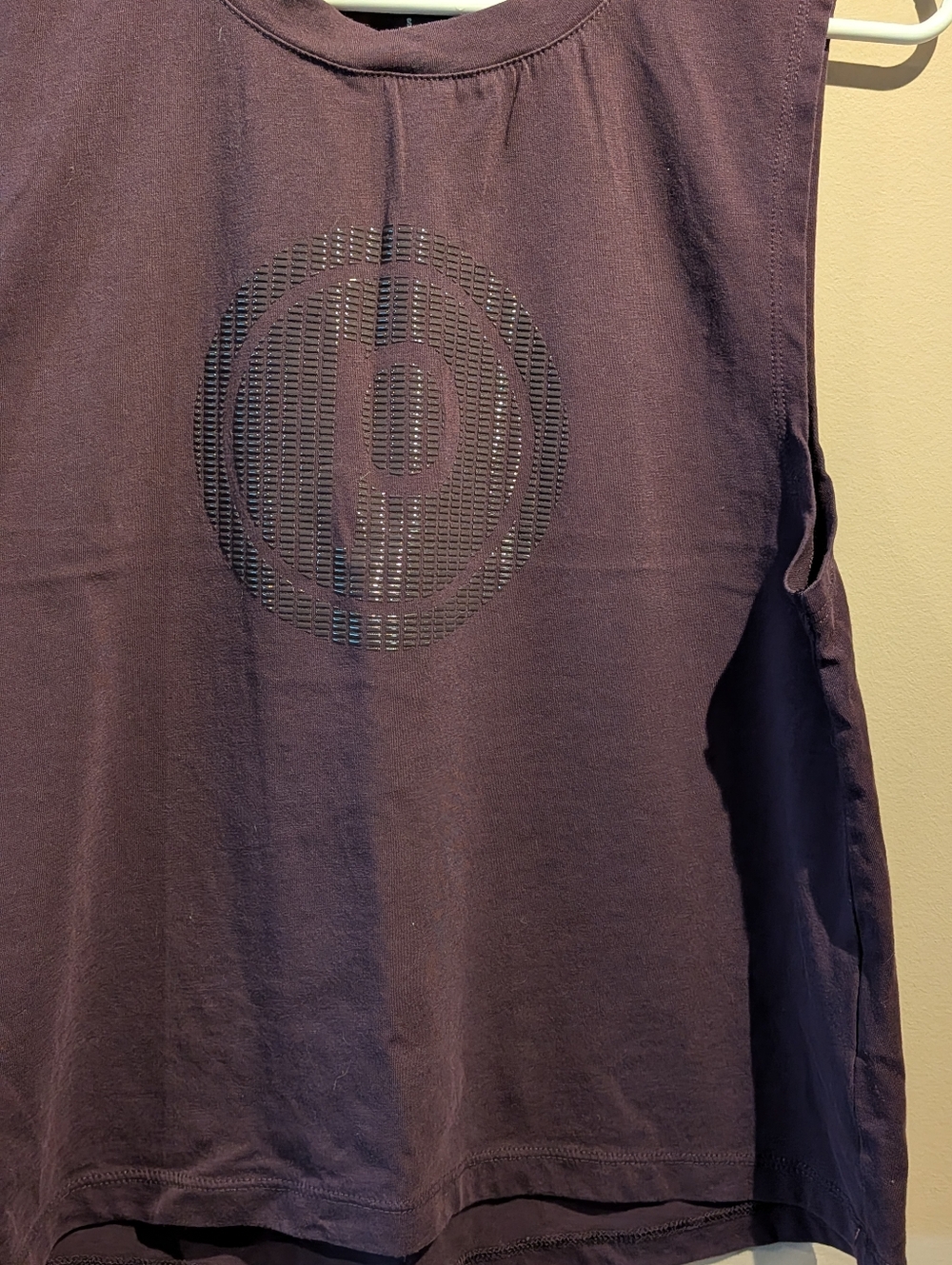 Pure Barre, Eggplant Tank, Rubberized Circle P, Size S - Picture 2 of 5
